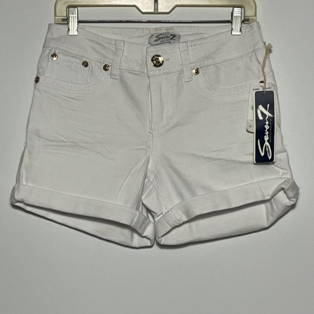 SEVEN7 White Jeans Shorts Size 8 NWT - Picture 1 of 12